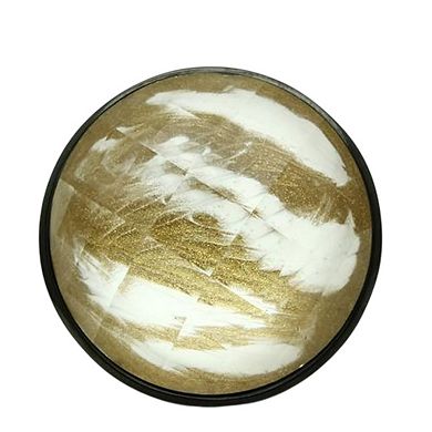 Alamode Black Ion Plating Brass Synthetic Stone Round Ring