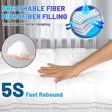 Inhand Fluffy Support Bed Pillows Set of 2, Super Soft Premium Down-Alternative for Side Sleeper