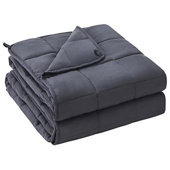 Inhand Weighted Blanket 60"x80" 20lbs, Cooling Blanket with Glass Beads, Soft Breathable Microfiber