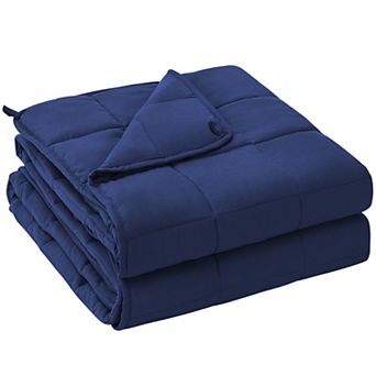 Inhand Weighted Blanket 60"x80" 20lbs, Cooling Blanket with Glass Beads, Soft Breathable Microfiber
