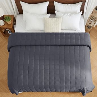 Inhand Weighted Blanket 80"x87" 20lbs, Cooling Blanket with Glass Beads, Soft Breathable Microfiber