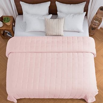 Inhand Weighted Blanket 80"x87" 20lbs, Cooling Blanket with Glass Beads, Soft Breathable Microfiber