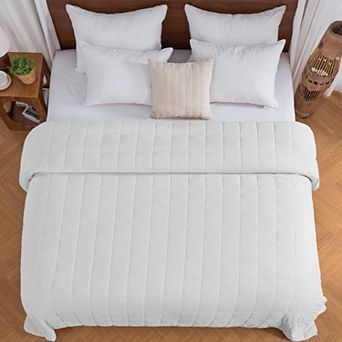 Inhand Weighted Blanket 80"x87" 20lbs, Cooling Blanket with Glass Beads, Soft Breathable Microfiber