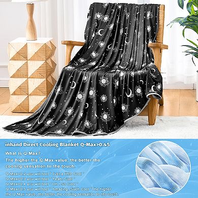 Inhand Cooling Blanket - Lightweight Summer Blanket Stop Night Sweats, Breathable Decorative Bedding