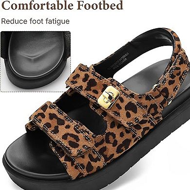 HOMEHOT Girls Platform Sandals Thick Sole Summer Sandals