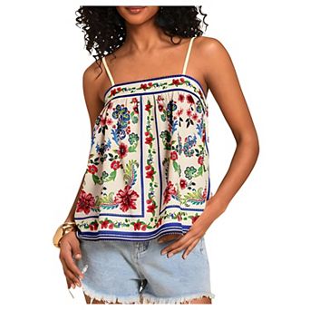 Women’s Flowy Tropical Top