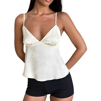 Jacquard Crop Cami Top