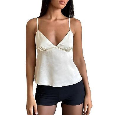 Jacquard Crop Cami Top
