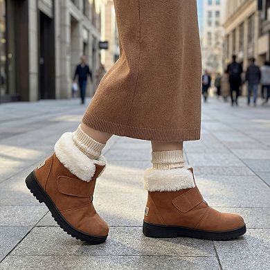 Women's Hook-and-Loop Ankle Non Slip Winter Boots