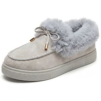 Women's Winter Boot Bow Detail Flat Snow Boots for Comfortable Outdoor Wear
