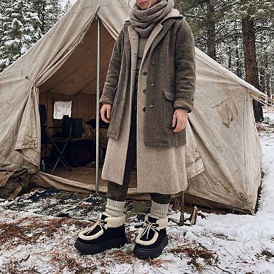 Women's Warm Ankle Boot Adjustable Drawstring Flat Snow Boots for Winter Comfort and Style