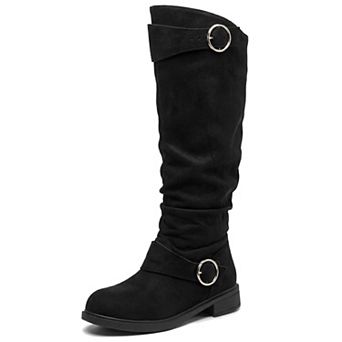 Women's Knee High Shoes Low Block Heel Soft Cushioned Boots