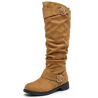 Women's Knee High Shoes Low Block Heel Soft Cushioned Boots