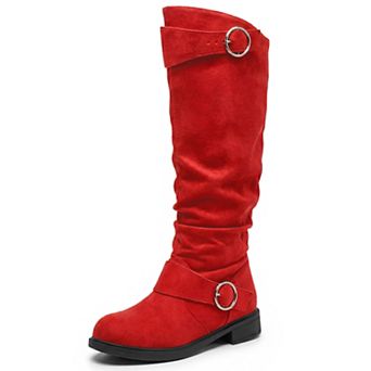 Women's Knee High Shoes Low Block Heel Soft Cushioned Boots