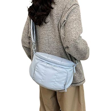 Women's Crossbody Shoulder Bag with Multiple Zip Pockets and Adjustable Strap