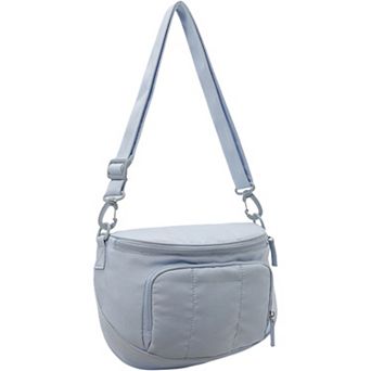 Women's Crossbody Shoulder Bag with Multiple Zip Pockets and Adjustable Strap