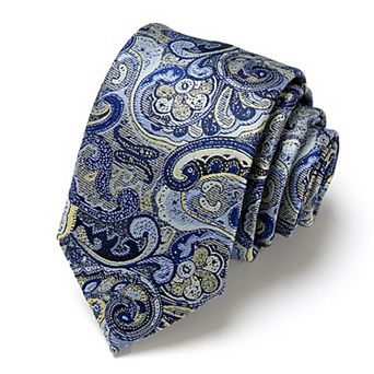 Men's Paisley Tie Woven Pattern Necktie Classic Formal Business Accessory