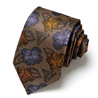 Men's Paisley Tie Gift Set with Matching Pocket Square Cufflinks and Silver Tie Clip