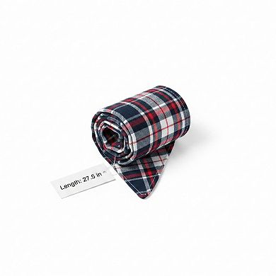 Plaid Pet Bandana Scarf Soft Tie-On Triangle Neck Accessory Classic Check Pattern