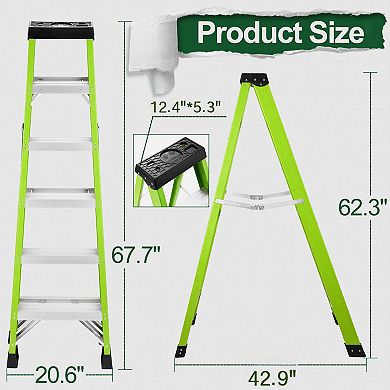 Fiberglass ladder, folding ladder, ladder in electrical engineering, insulating ladder