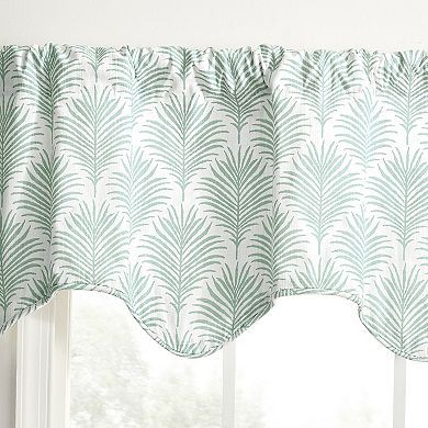 Palmetto Cotton Scallop Poly-Cotton Lined Rod Pocket Valance