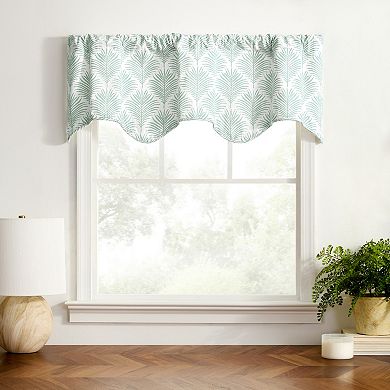 Palmetto Cotton Scallop Poly-Cotton Lined Rod Pocket Valance