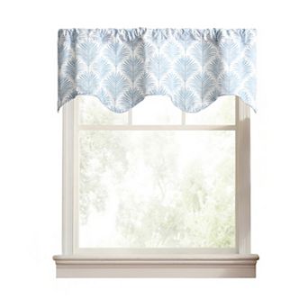Palmetto Cotton Scallop Poly-Cotton Lined Rod Pocket Valance