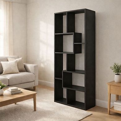 Personalization Asymmetrical Display Shelf & Bookcase, 5-Tier