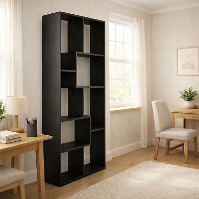 Personalization Asymmetrical Display Shelf & Bookcase, 5-Tier