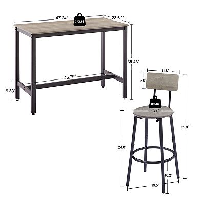 Dining Table & 4-pc. Chair Set