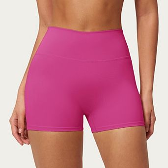 Women's High Waist Mini Biker Shorts with Smooth Stretch Fabric and Supportive Fit
