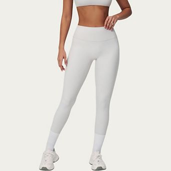 Women's High Waist Leggings with Smooth Stretch Fabric and Curved Seam Detail