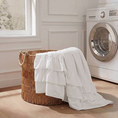 1- Piece Ruffled Shower Curtain