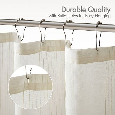 1-Piece Sheer Shower Curtain