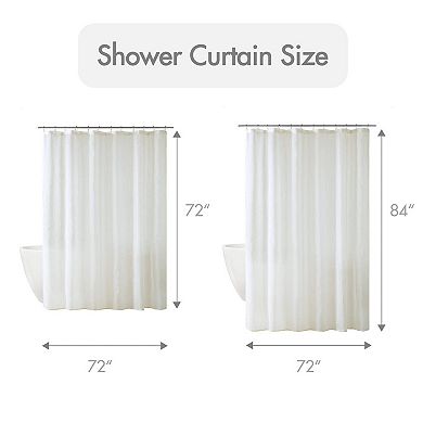 1-Piece Sheer Shower Curtain