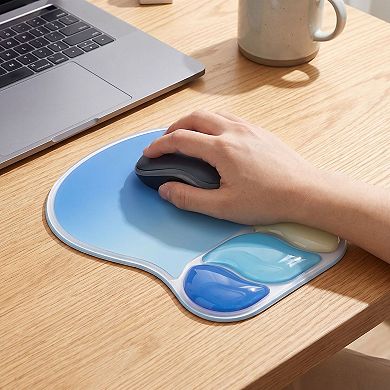 Ergonomic Gel Mouse Pad with Wrist Support Cooling Cushion Non Slip Desk Pad Smooth Surface