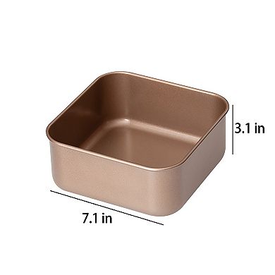 Nonstick Deep Square Cake Pan with Rounded Corners for Cakes Brownies and Breads