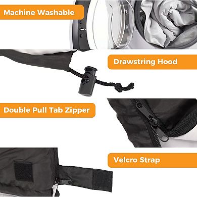 YIORTWO 2-in-1 Double Sleeping Bag Converts to 2 Singles with Pillows Portable