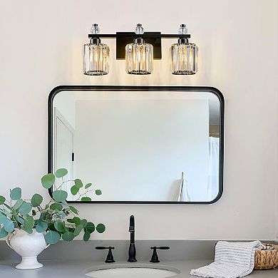 ZLAIQB 3-Light Modern Crystal Bathroom Wall Sconce