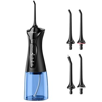 COSLUS CX30 Water Dental Flosser Pick for Teeth, 300ML, IPX7 Waterproof, Portable, Rechargeable