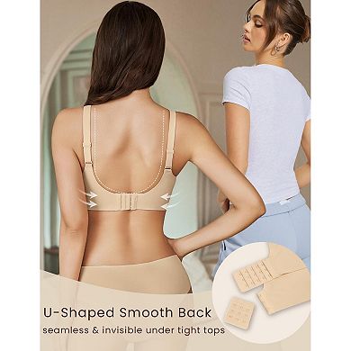 Avidlove Wireless Bras for Women Seamless Supportive Mesh Crossover Bra No Underwire Bralette Full