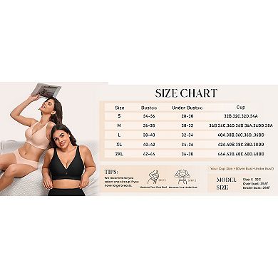 Avidlove Womens Seamless Bra No Underwire Comfort Push Up Bras Soft Wireless Bralette Full Coverage