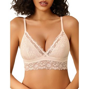 Avidlove Lace Unpadded Bralette Comfortable No Underwire Bralettes Lingerie