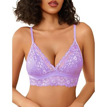 Avidlove Lace Unpadded Bralette Comfortable No Underwire Bralettes Lingerie