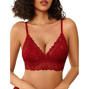 Avidlove Lace Unpadded Bralette Comfortable No Underwire Bralettes Lingerie