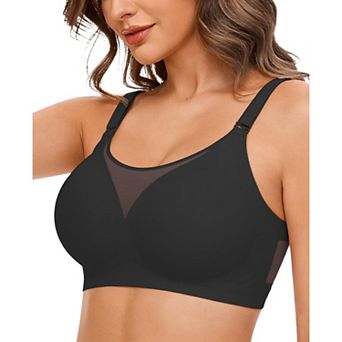 Avidlove Seamless Bras for Wome No Underwire Push Up Bralette Mesh Bra Supportive Everyday ddd Bras