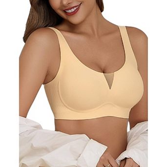 Avidlove Bras for Women Wirefree Full Coverage Bra Supportive Back Smoothing Seamless T Shirt Bra