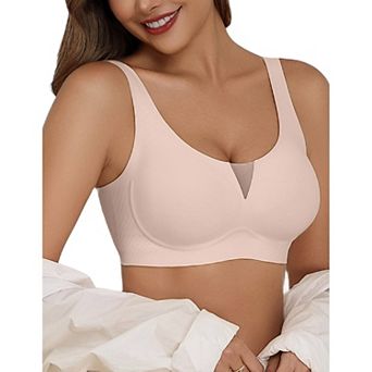 Avidlove Bras for Women Wirefree Full Coverage Bra Supportive Back Smoothing Seamless T Shirt Bra
