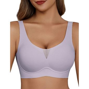 Avidlove Bras for Women Wirefree Full Coverage Bra Supportive Back Smoothing Seamless T Shirt Bra