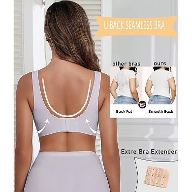 Avidlove Women Wireless Seamless Bra Soft Tank Top Bras Plung Bralettes with Padded